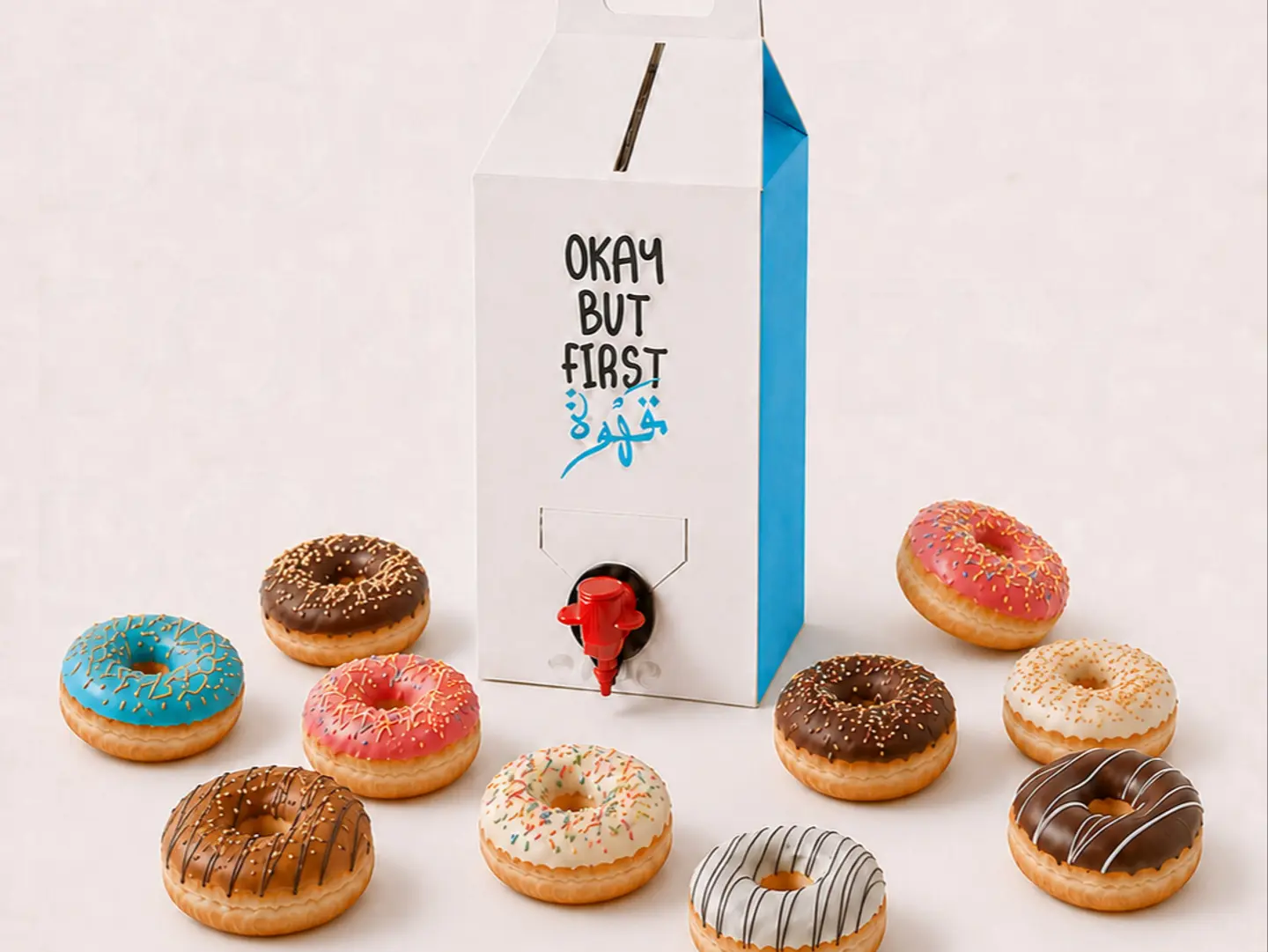 Coffee Of The Day Box + 10 Regular Size Donuts