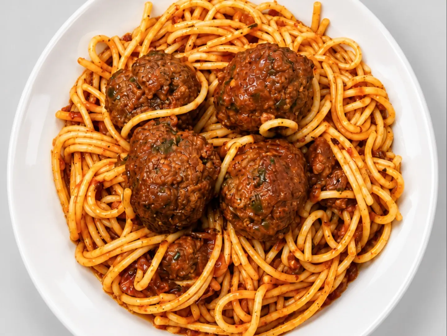 Meat Balls Spaghetti