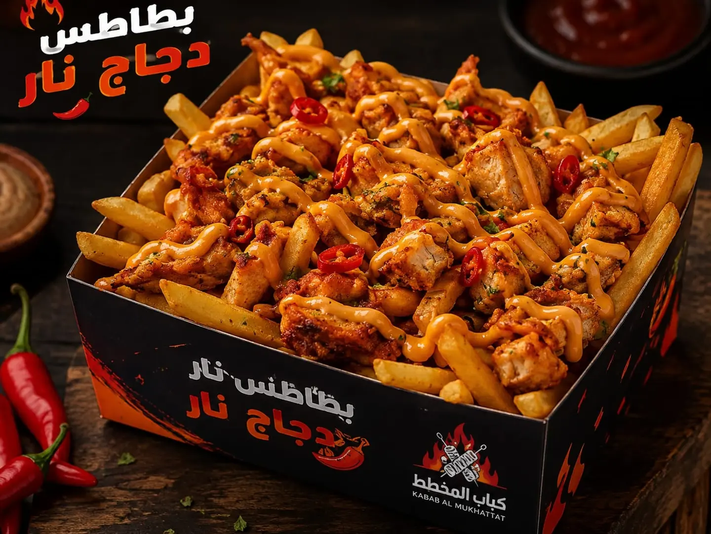 بطاطس دجاج تشز