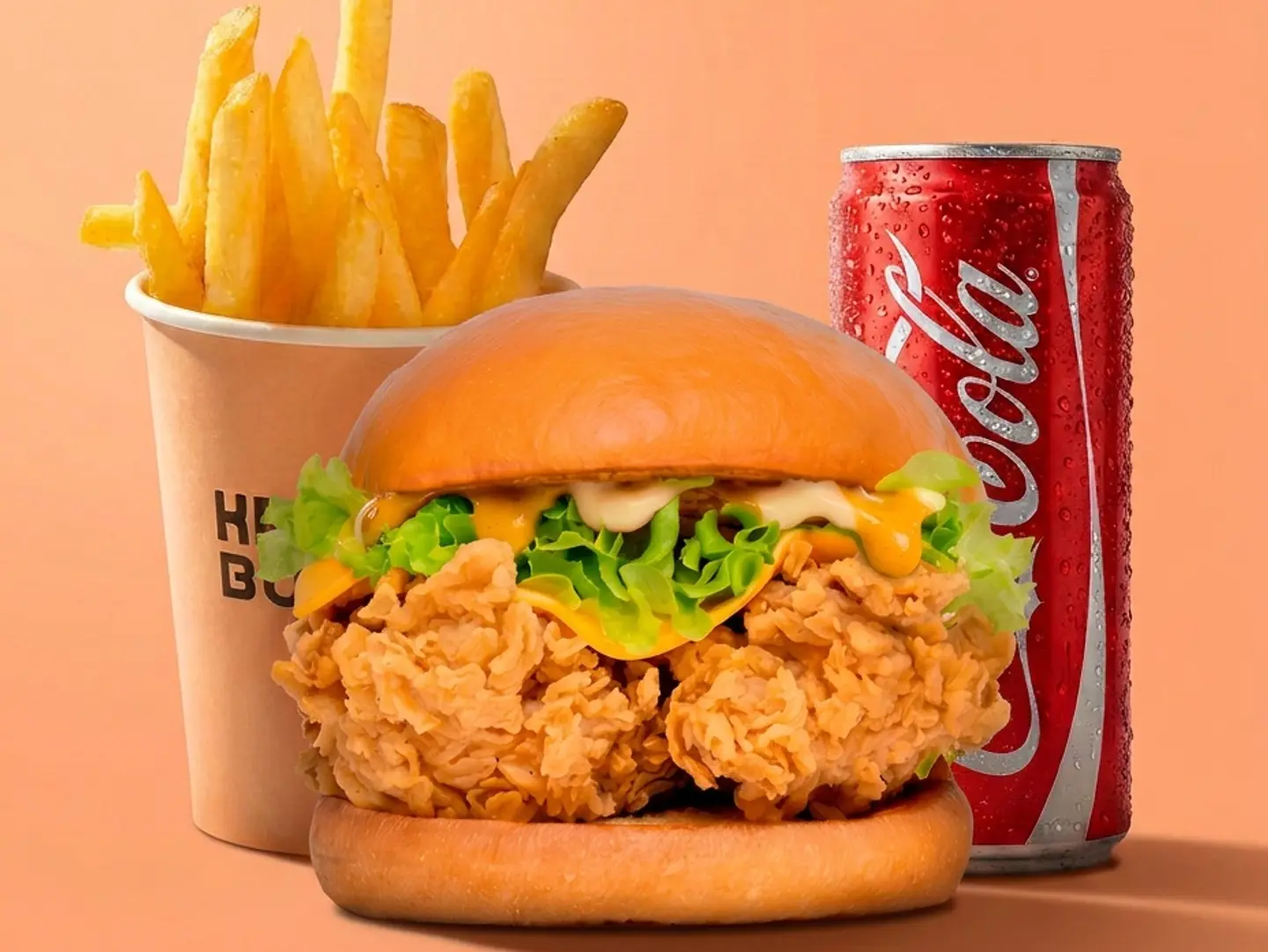 Fried Chicken Burger Meal