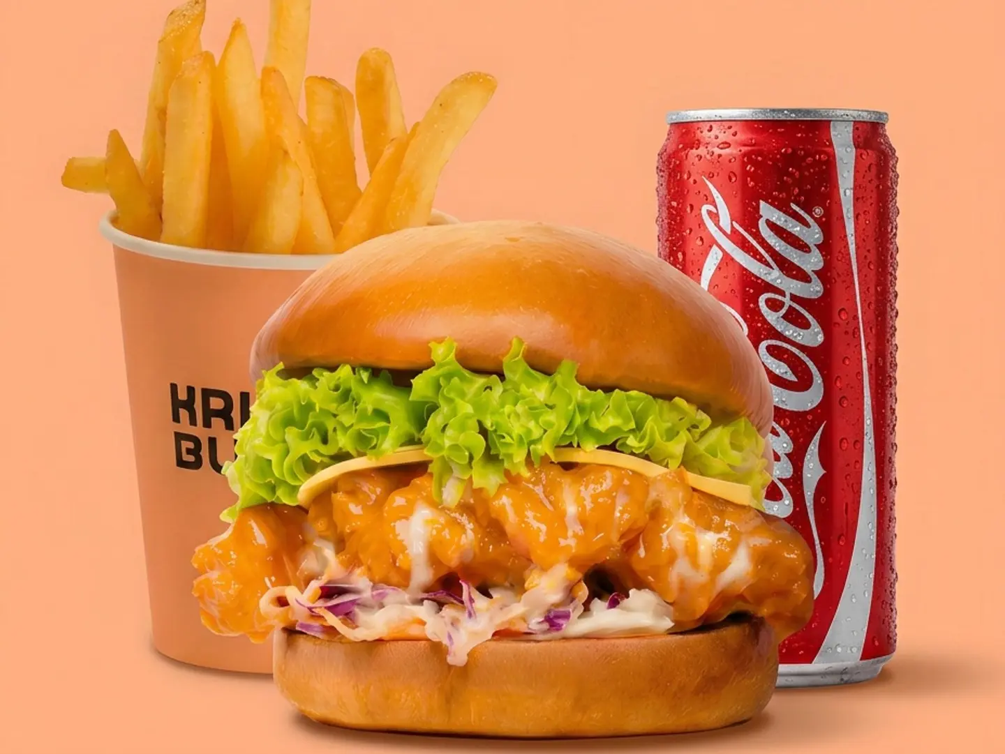 Maple Chicken Burger Meal