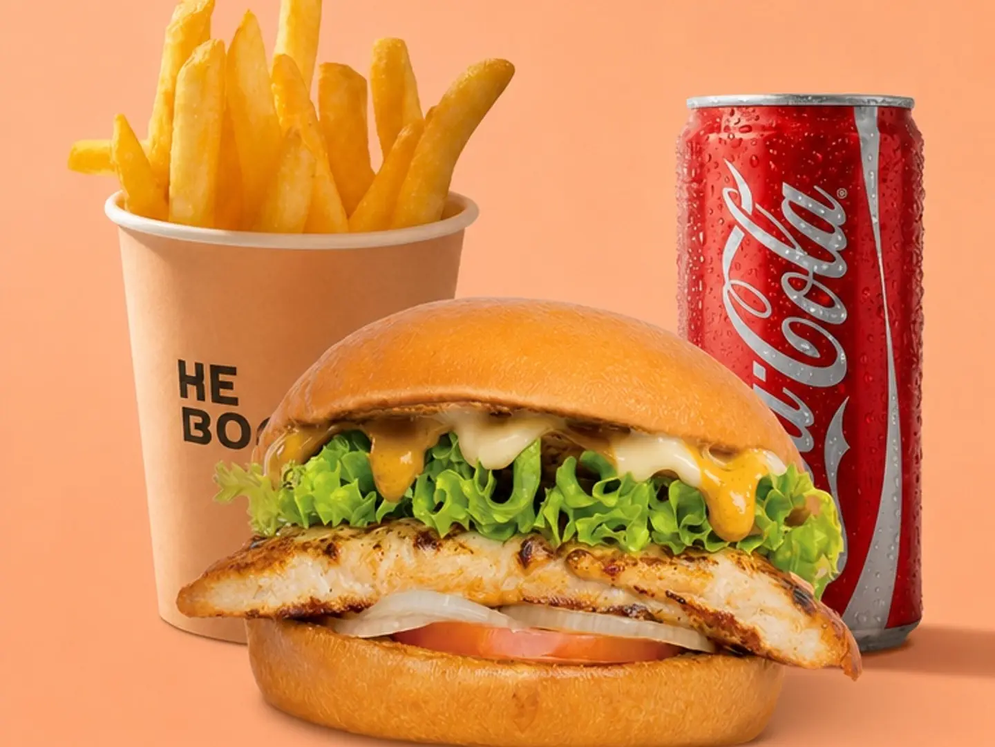 Grilled Chicken Burger Meal