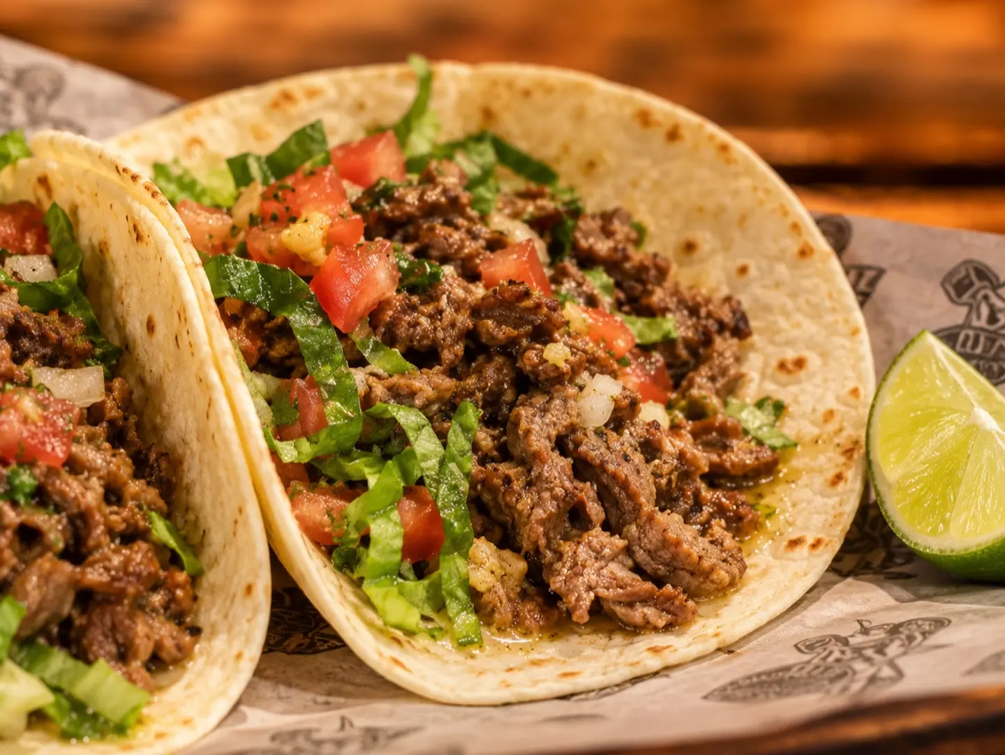 Lemon Beef Tacos