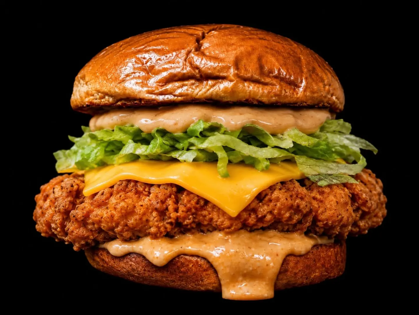 Crispy Drip Chicken Burger