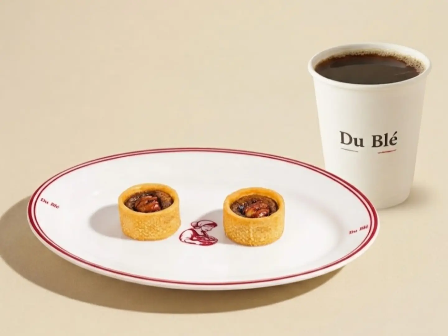 Pecan Tart 2 Pcs With The Coffee Of The Day
