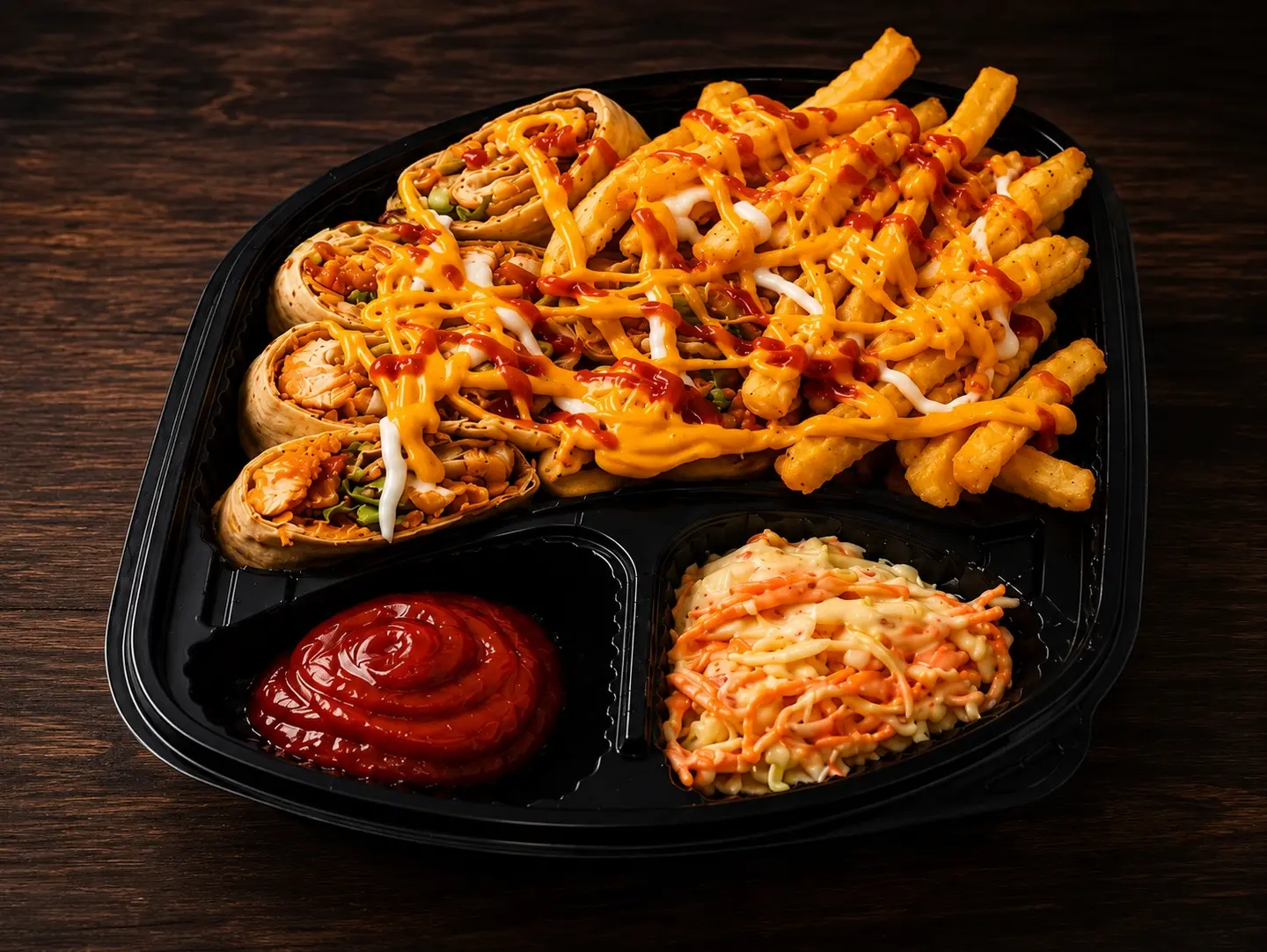 Crispy Chicken Roll Meal