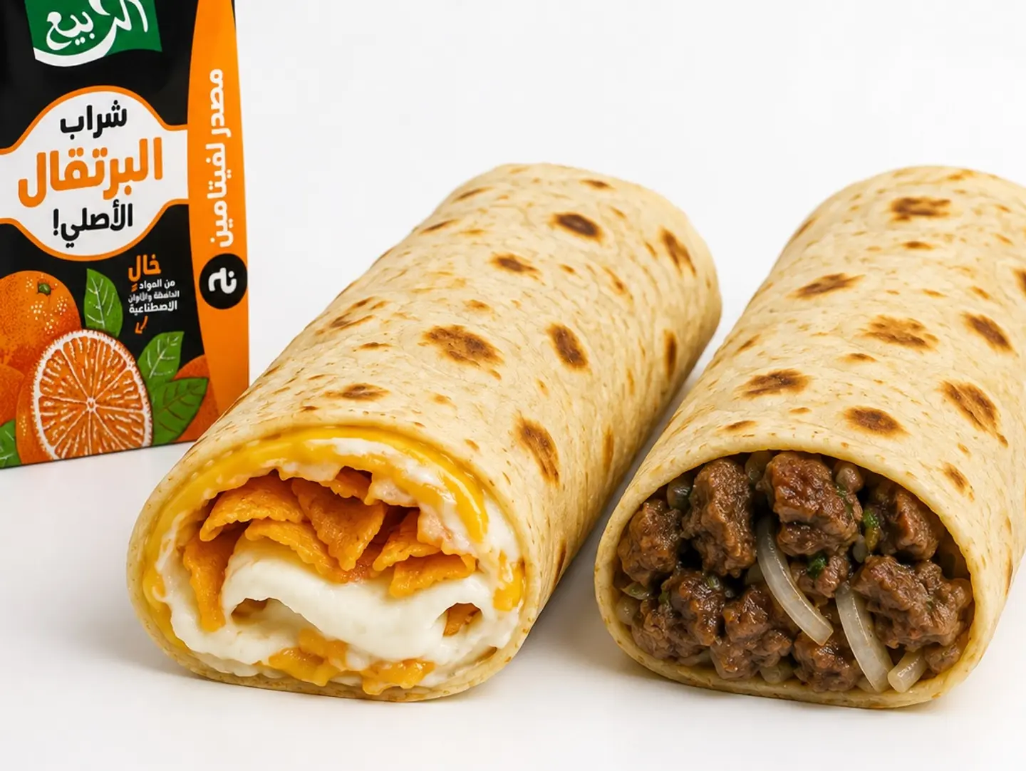 Chapati Kipda With With Chapati Ships With Cheese And Rabee Juice