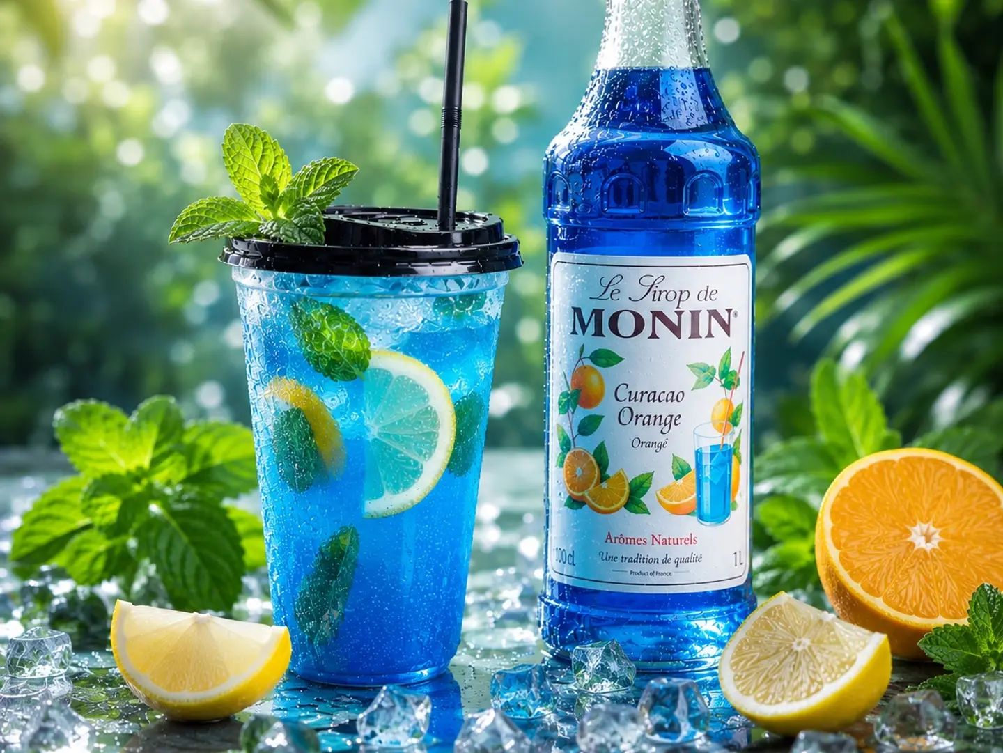 Blue Orange Mojito
