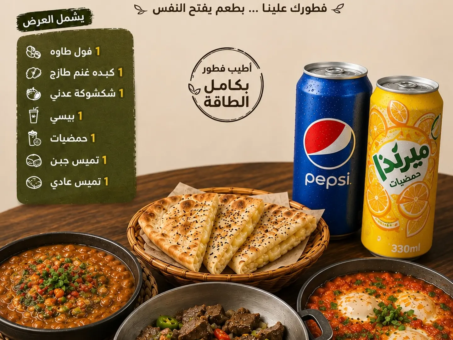 عرض الفطور الاول
