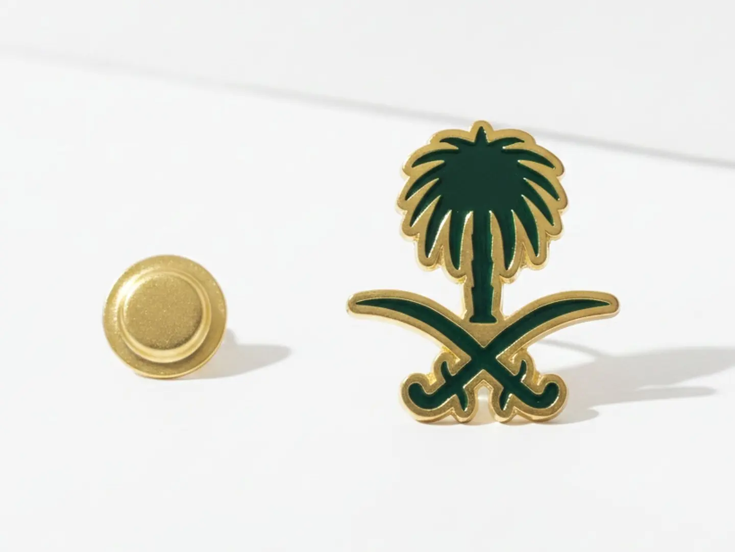 Ship And Palm Brooch