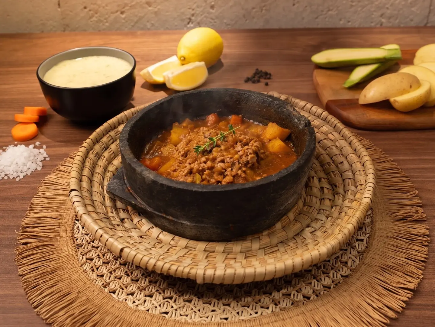 Saltah With Meat