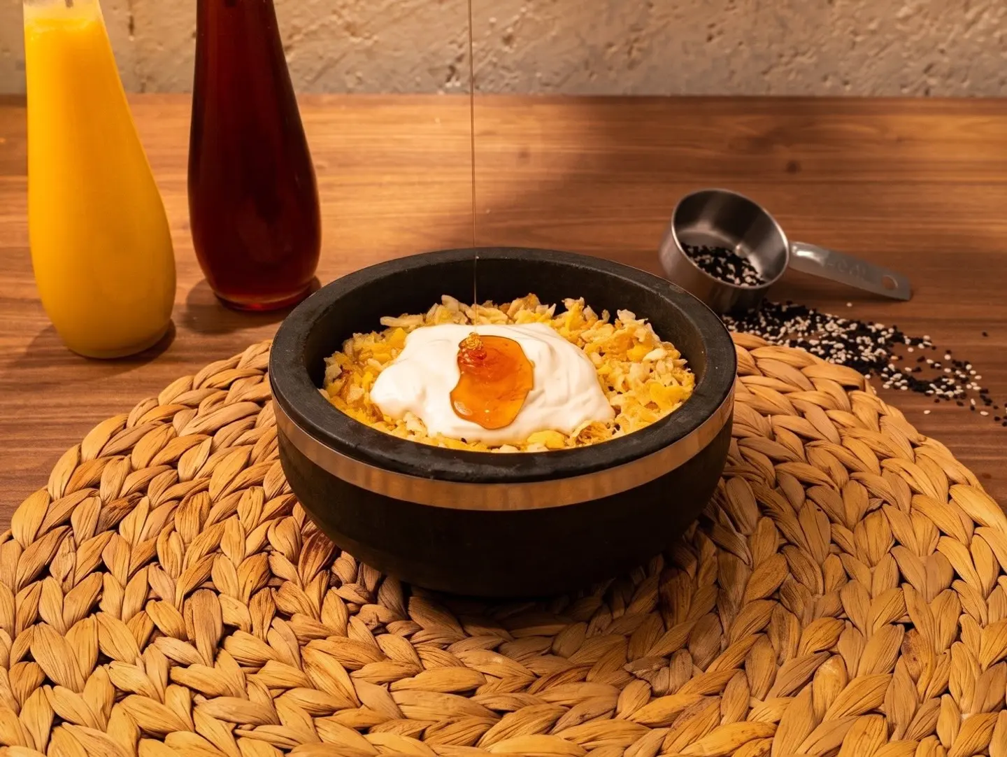 Zubaidi Fatteh With Honey And Cream