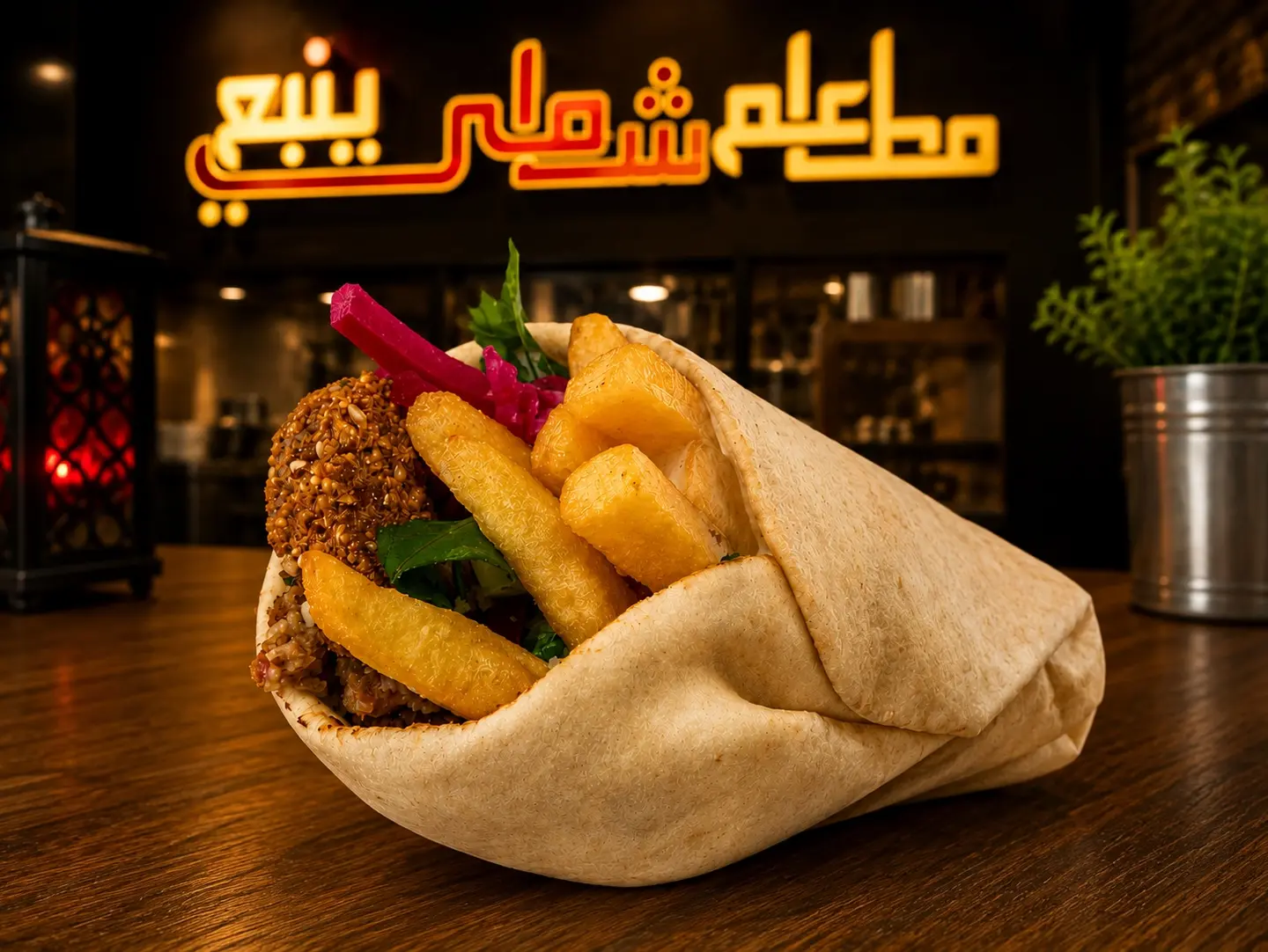 ساندوتش فلافل - صغير