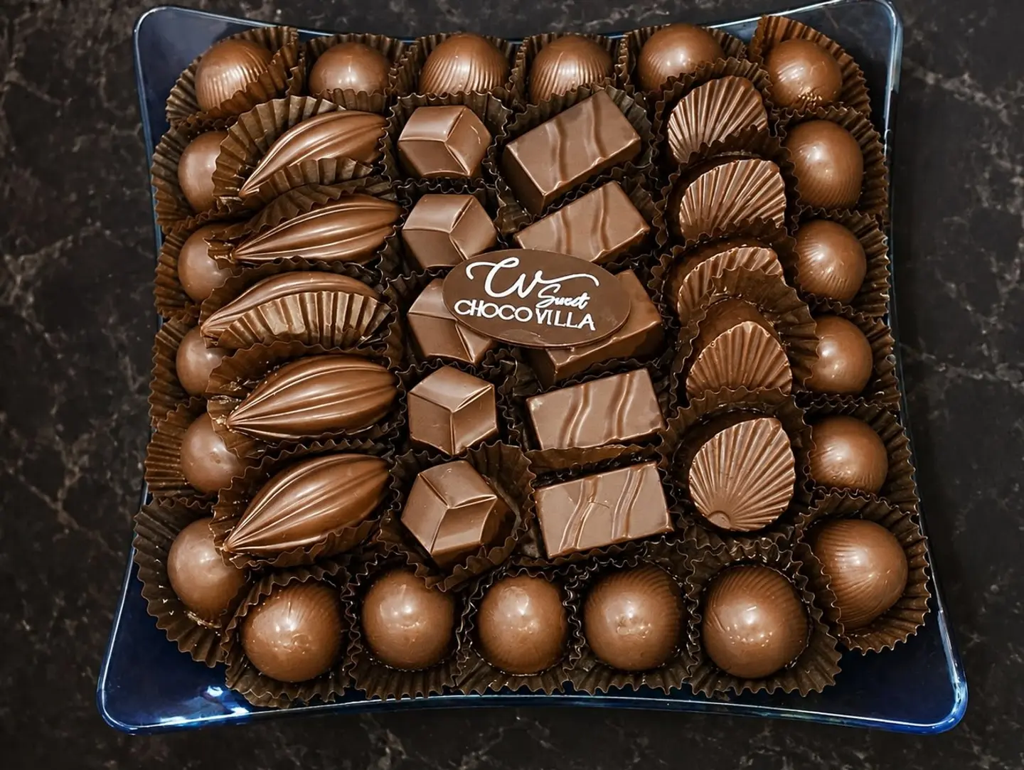 Belgian Chocolate Tray With Premium Italian Fillings