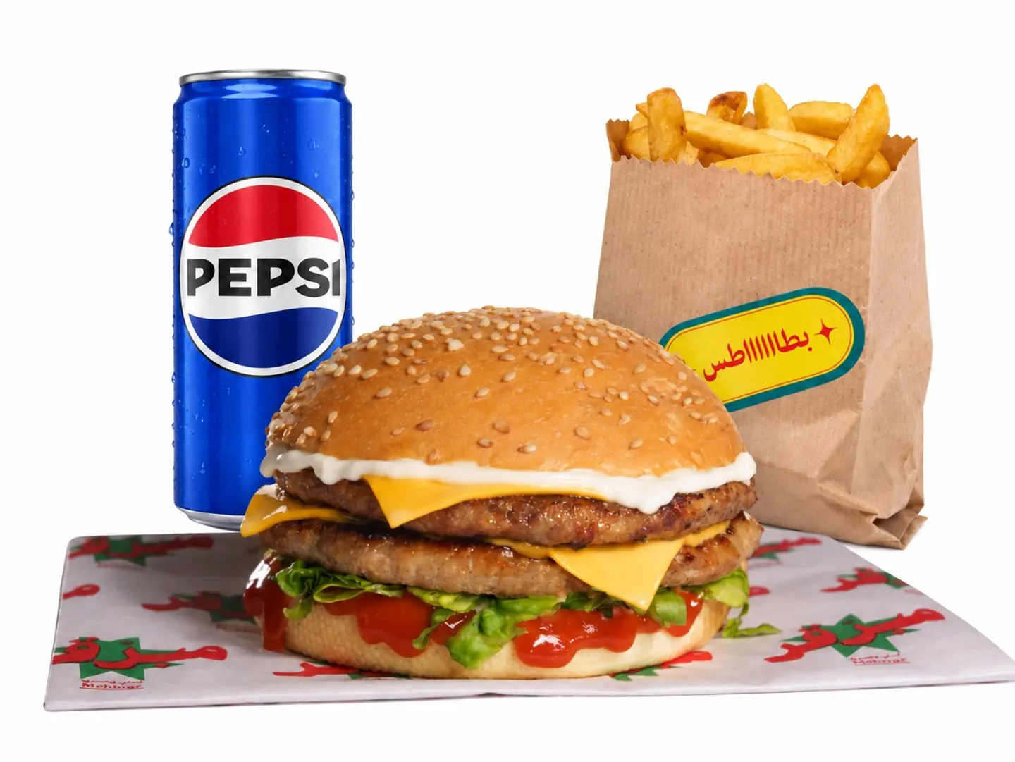 Double Grilled Chicken Burger Meal