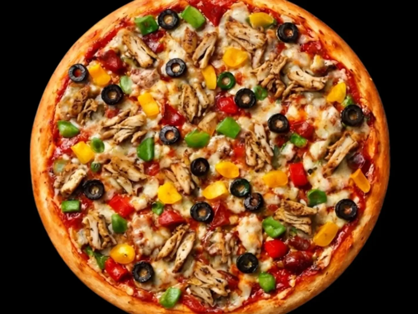 Chicken Burger Pizza - Medium