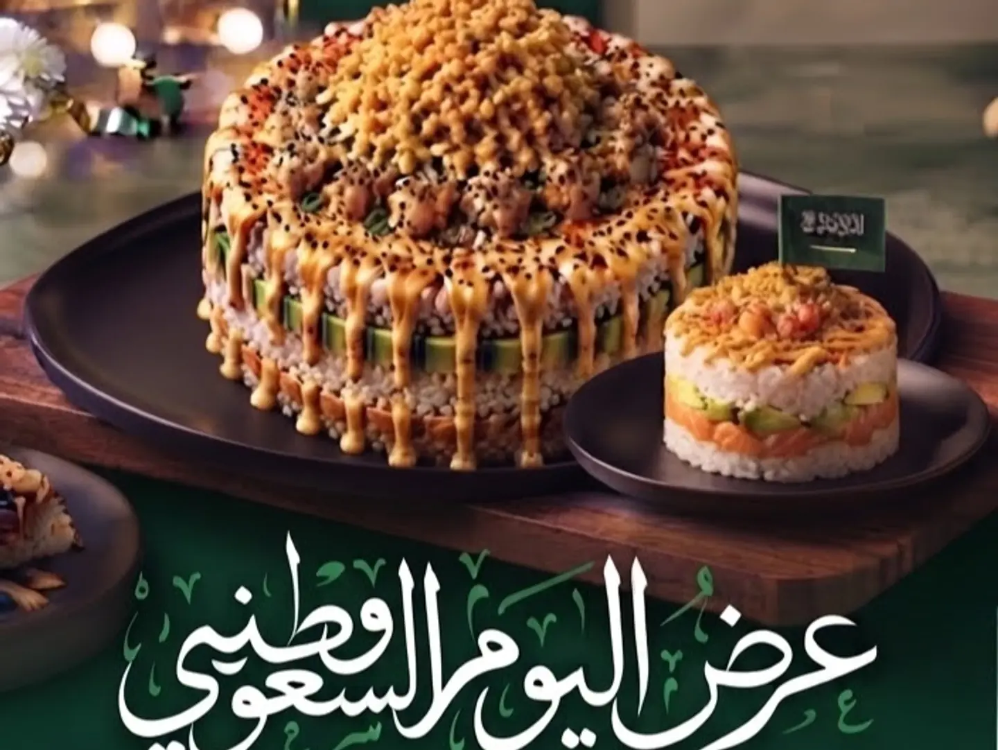 National Day Offer 6 And A Half Inch Cake And The Small Cake For Free