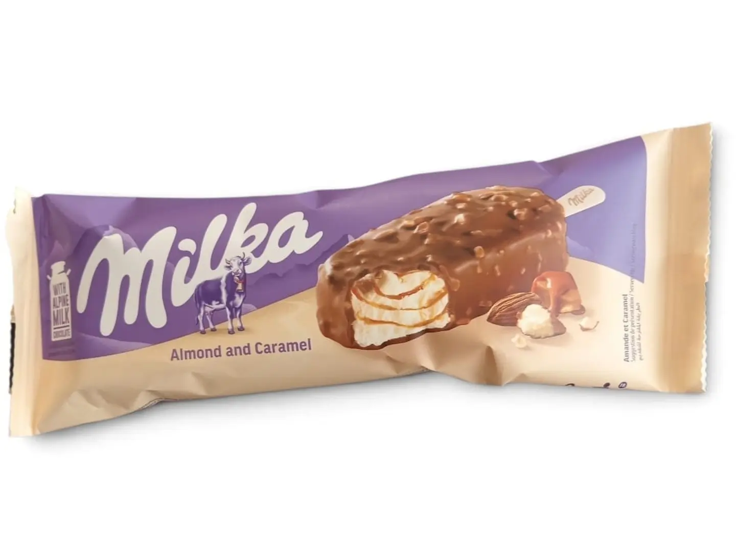 Milka Vanilla Ice Cream With Salted Butter Caramel Sauce (90ml)
