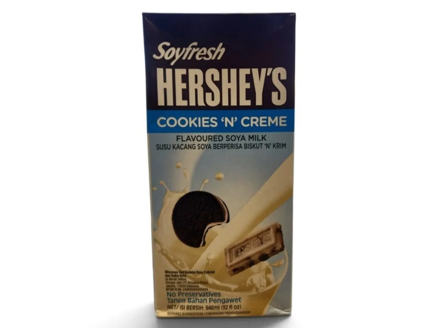 Hershey's Imported Soy Milk Cookies 'N' Creme & Chocolate (946ml)