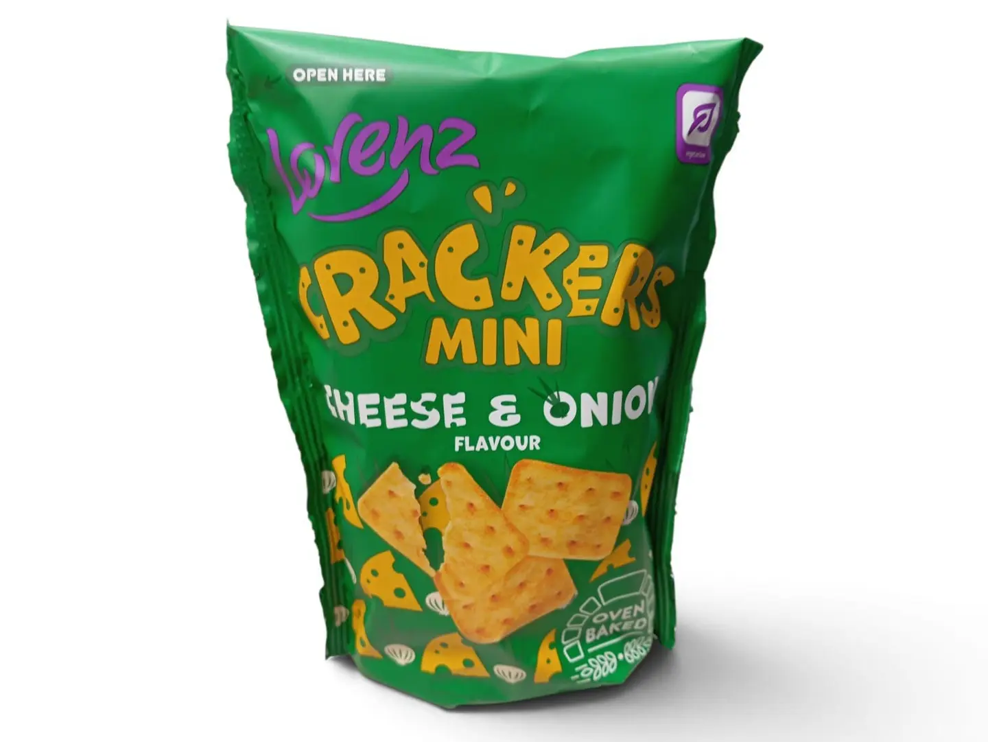 Lorenz Mini Crackers Cheese & Onion 100g