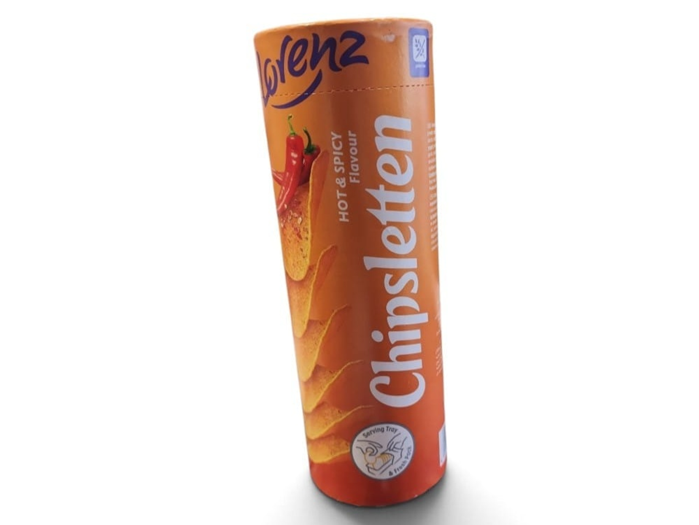 Lorenz Spicy Potato Chips (100g Can)