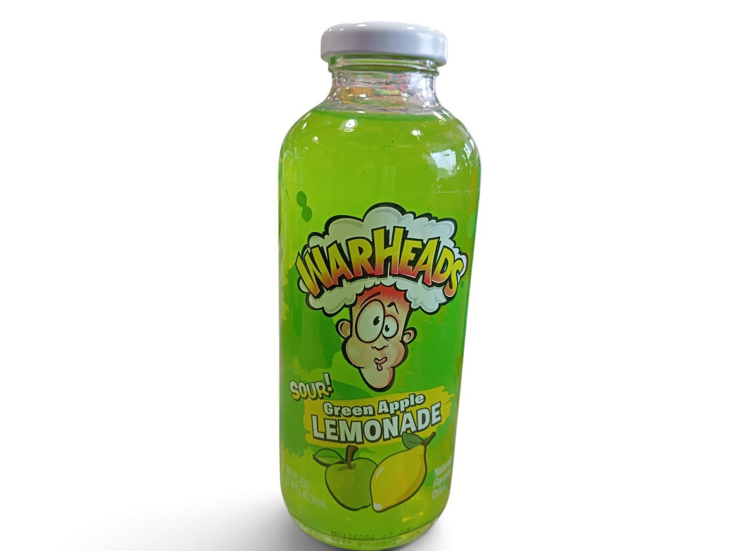 Warheads Green Apple Lemonade Drink (Glass Bottle) 473g