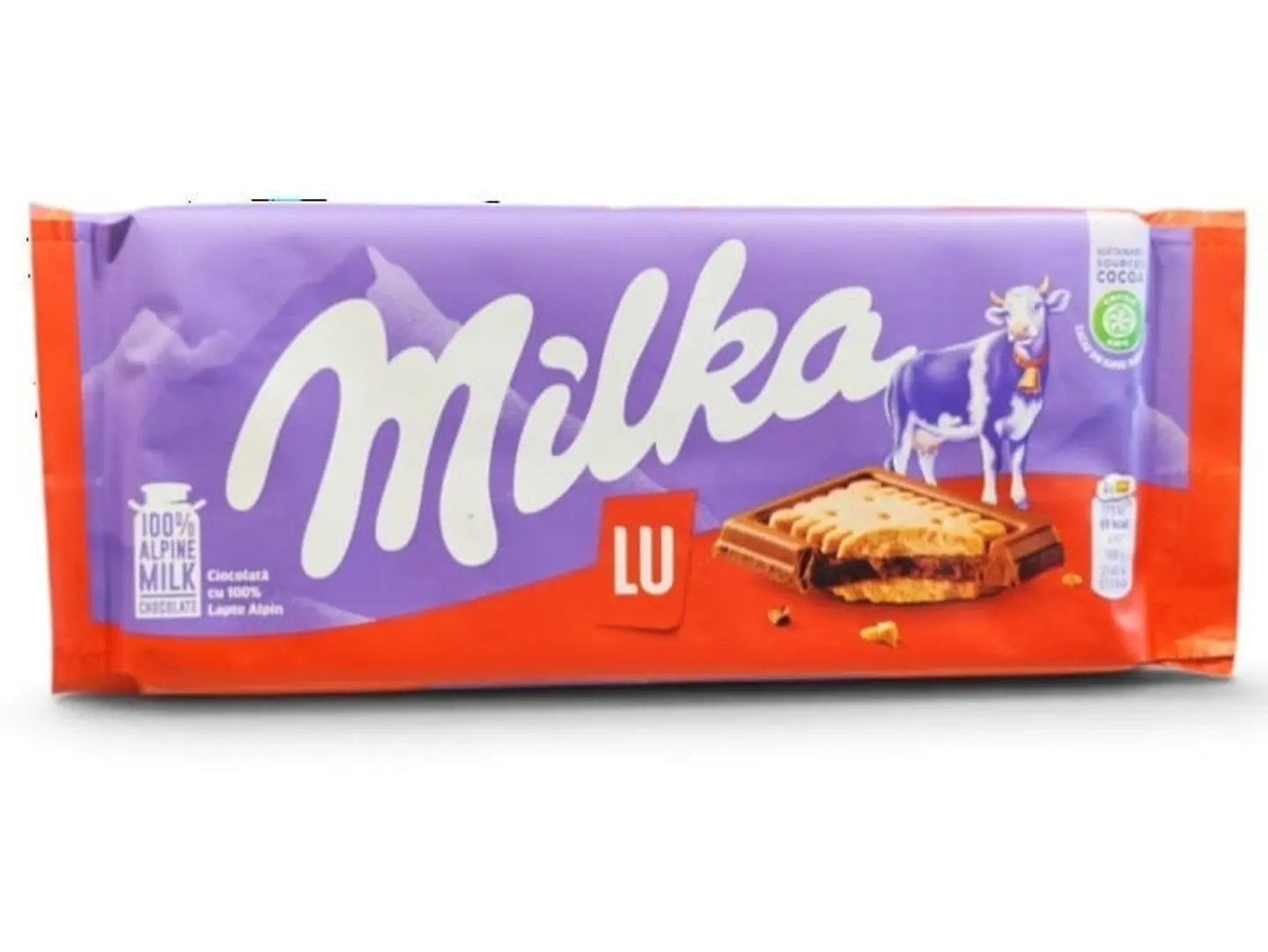 Milka Milk Sandwich Bar With Biscuit Pieces 87g