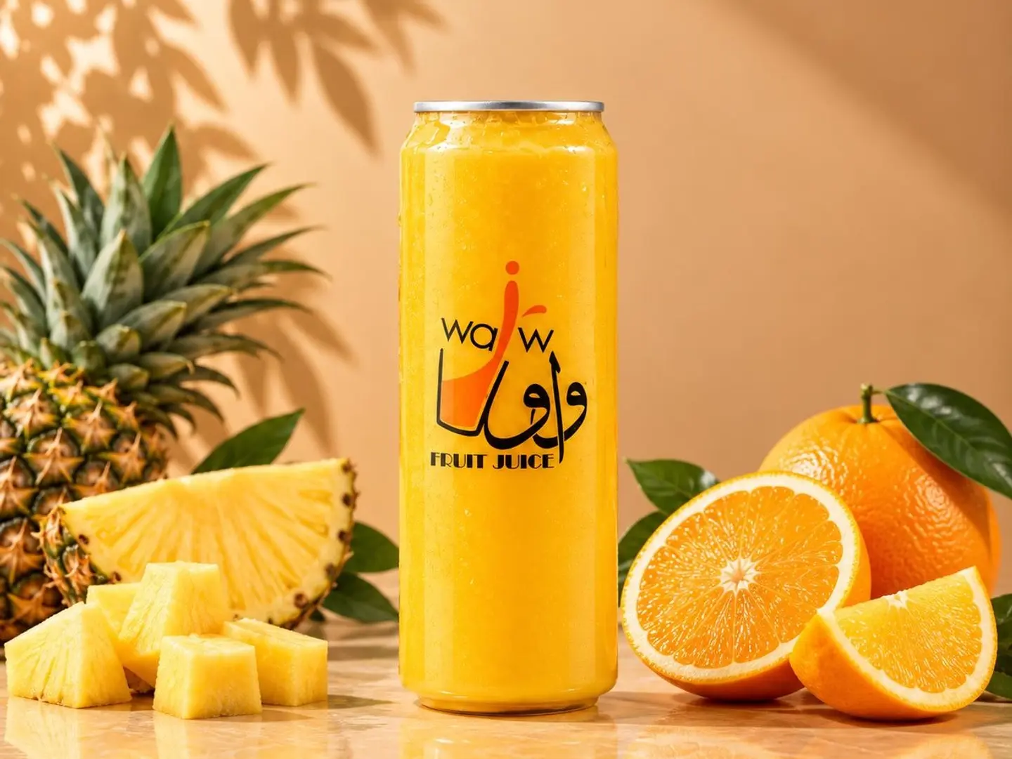 أناناس مع برتقال