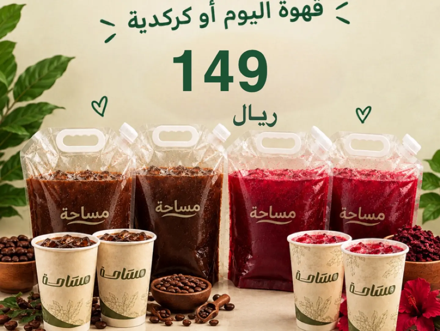 2 حافظة قهوة اليوم 2 حافظة كركدية