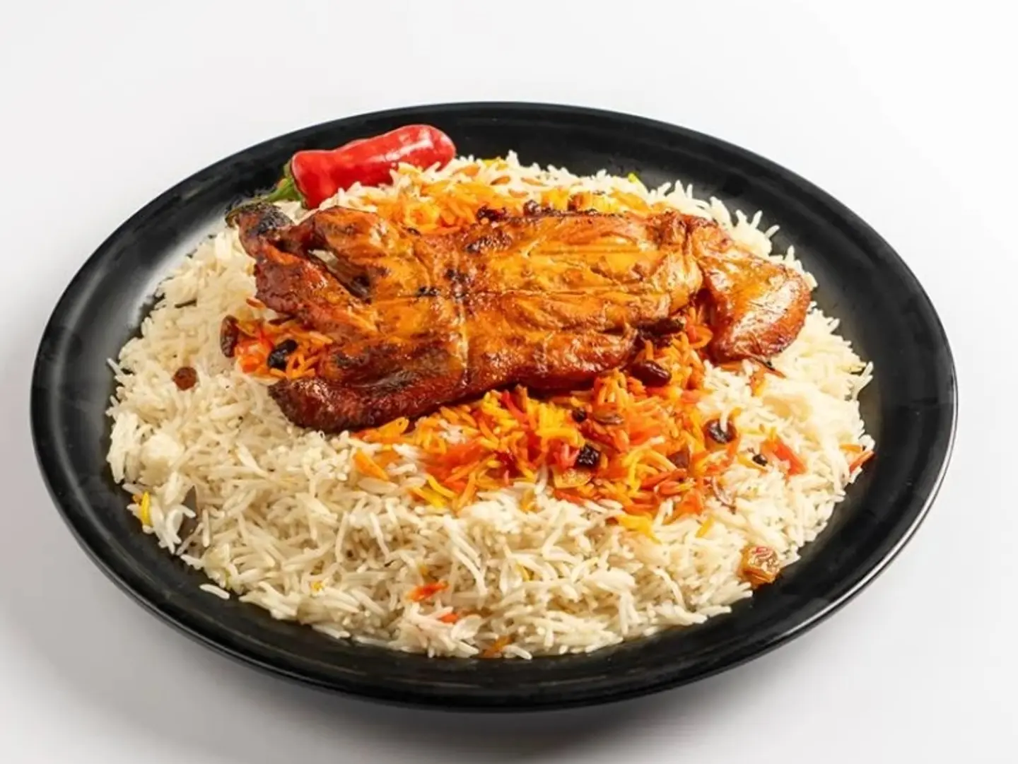 Bashawer Rice With Bbq Chicken - Quarter Chicken With Rice