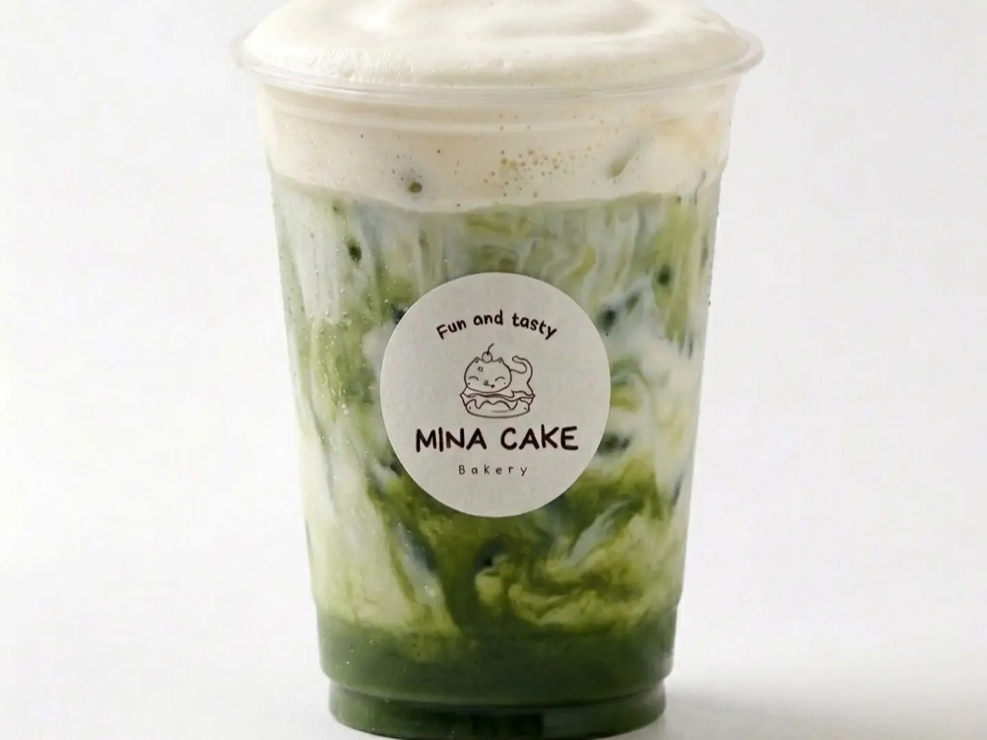Premium Ceremonial Iced Matcha With Salted Vanilla Foam - Mini ( Oz 10 )