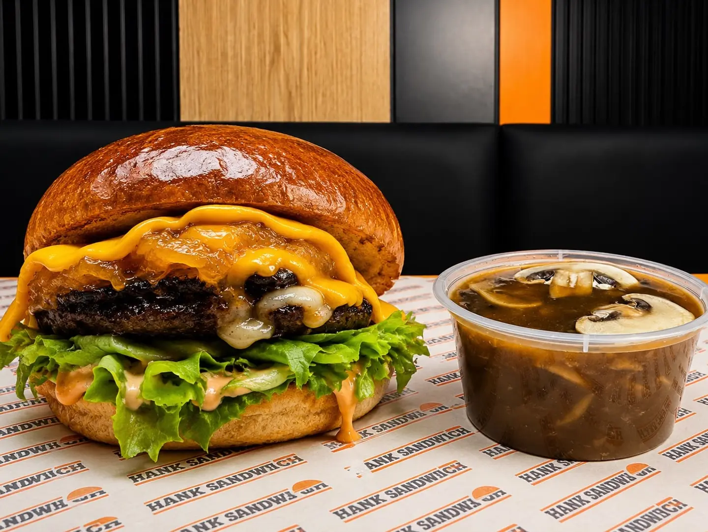 Hank Special Burger - Hank Special Burger Sandwich