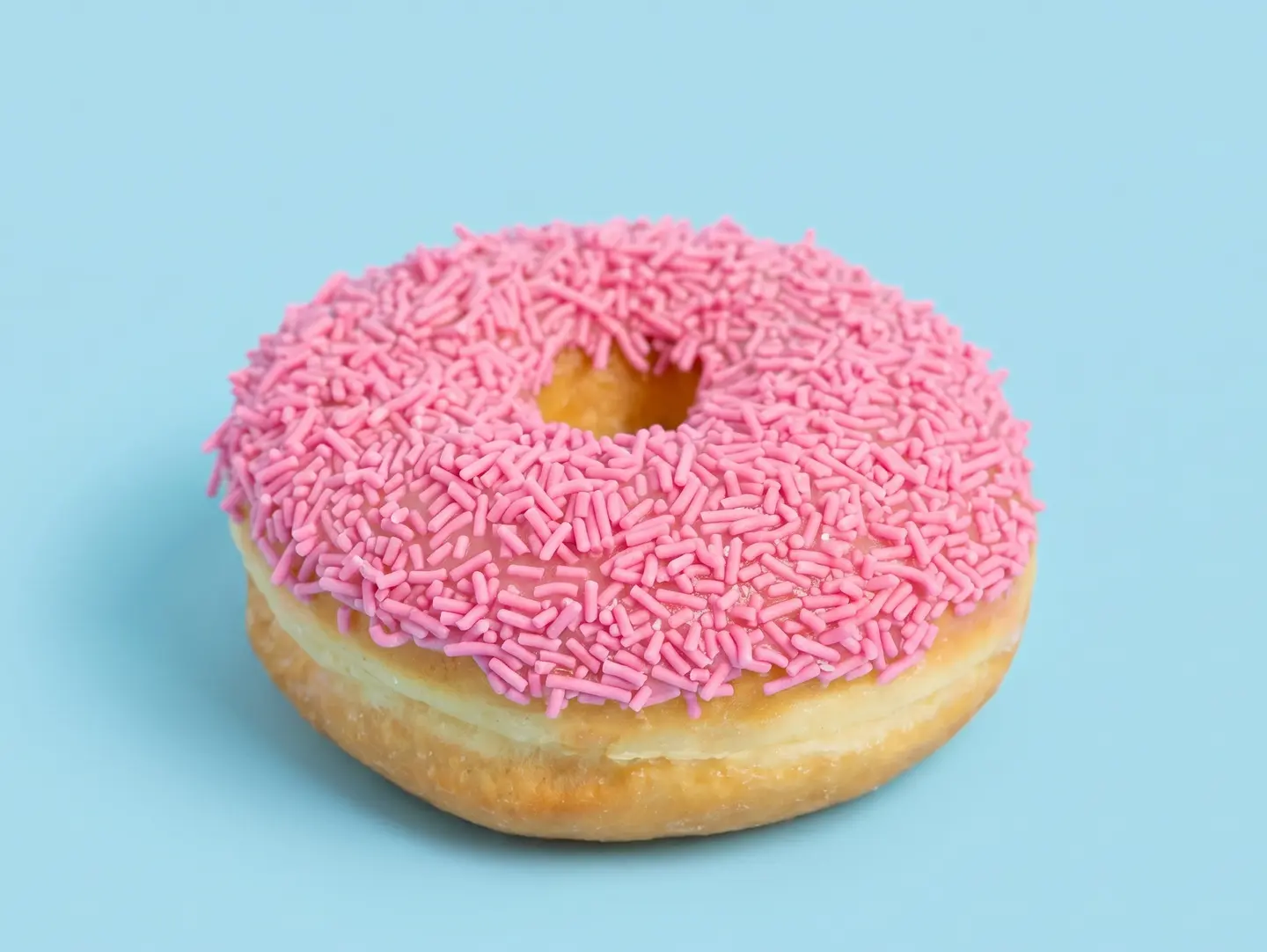 Pink Sprinkle Donut
