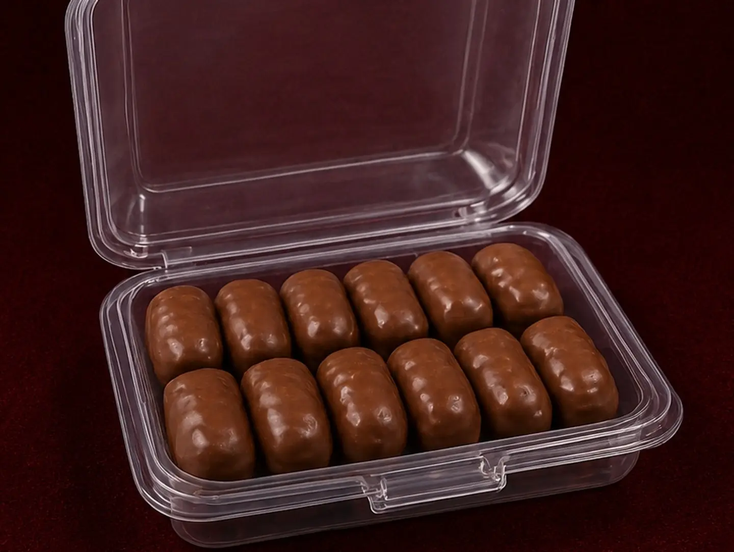 Dates Stuffed With Nuts And Coated In Chocolate.