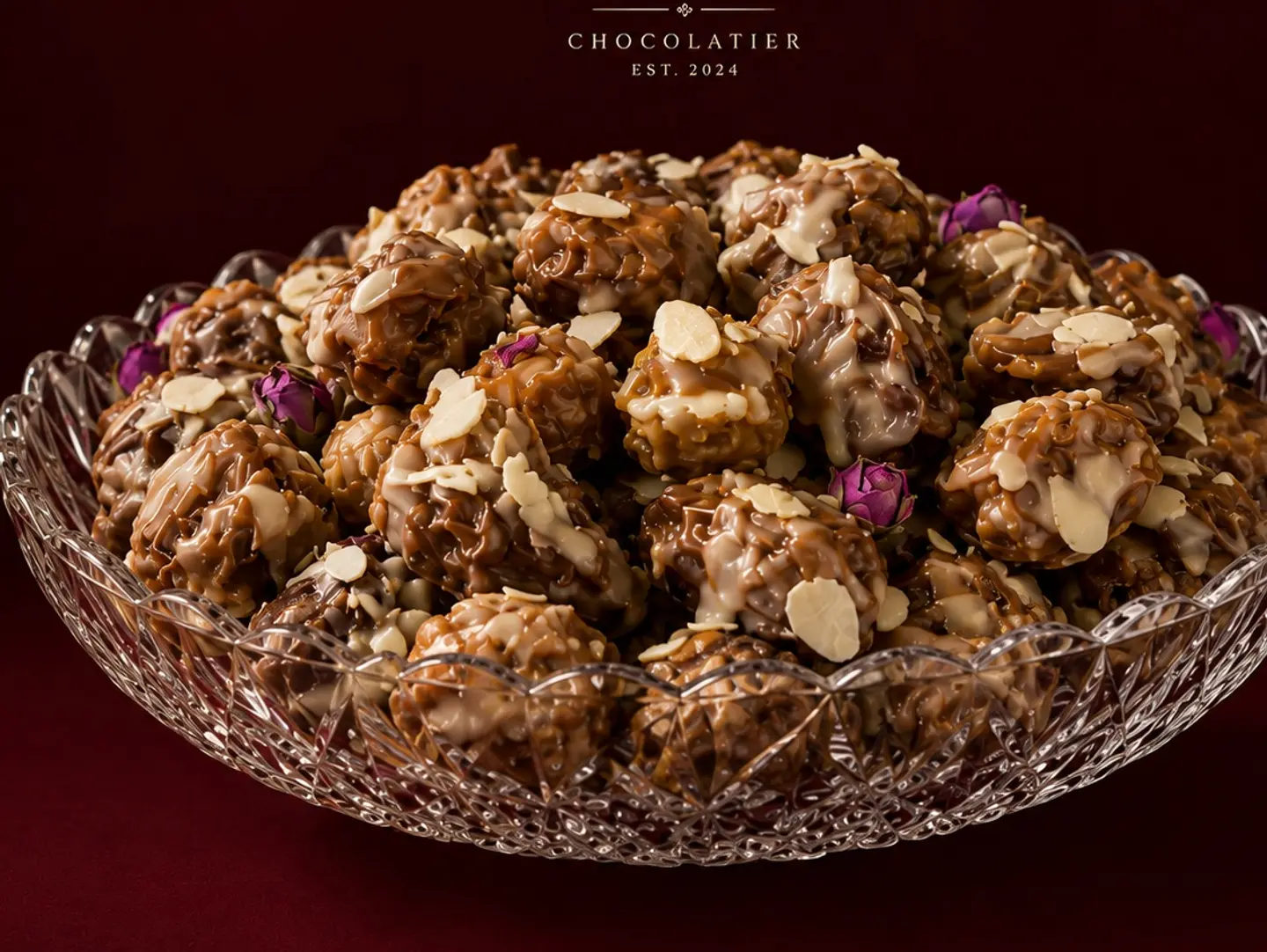 Large Chocolate Covered Dates Platter