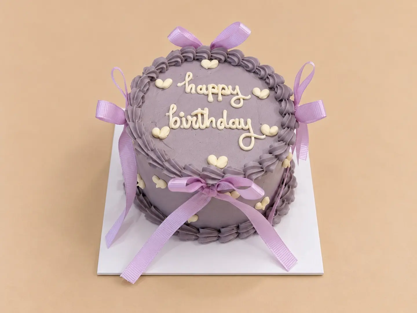 Purple Mini Birthday Cake