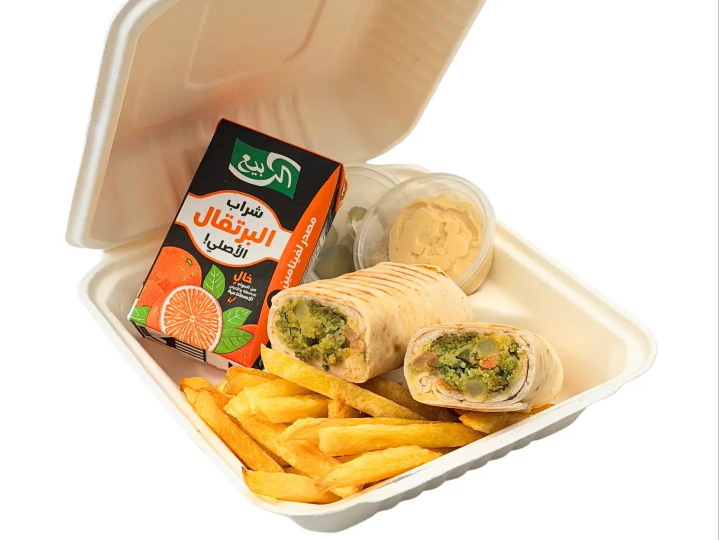 Safe Bite Falafel Sandwish Meal