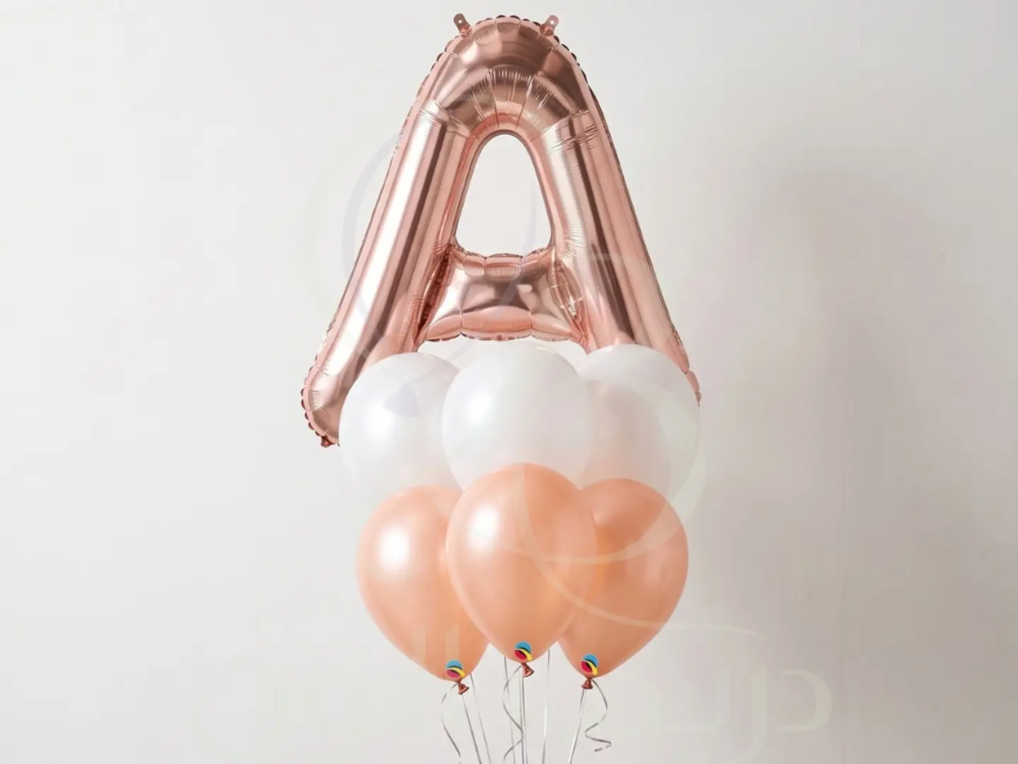 Rose Gold Letter Balloon Bouquet