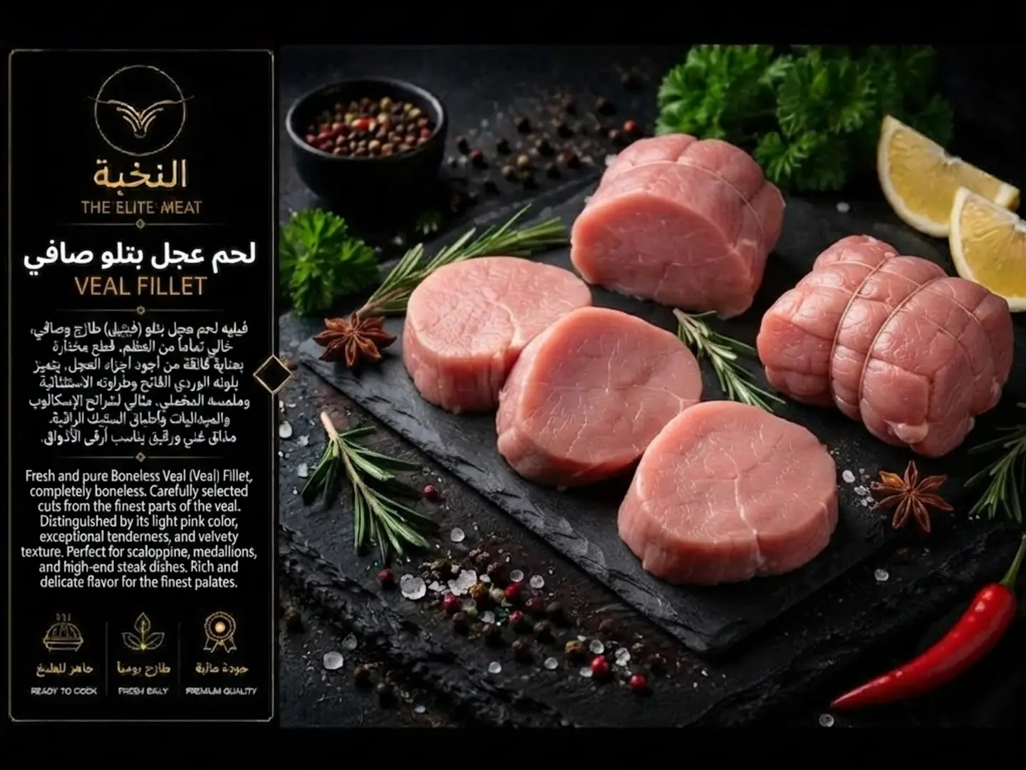 لحم عجل بتلو صغير صافي بالكيلو
