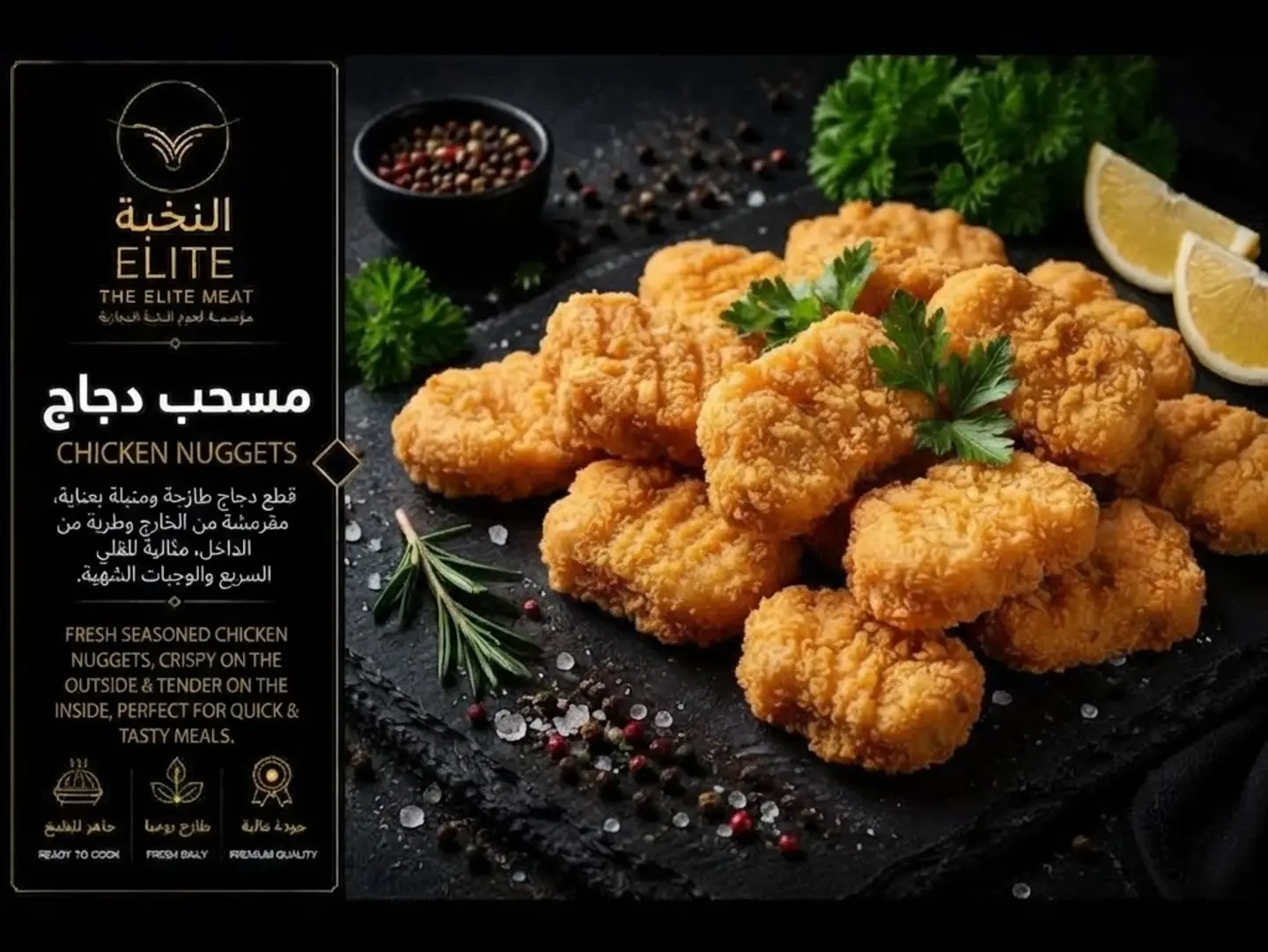 مسحب دجاج حار صحن