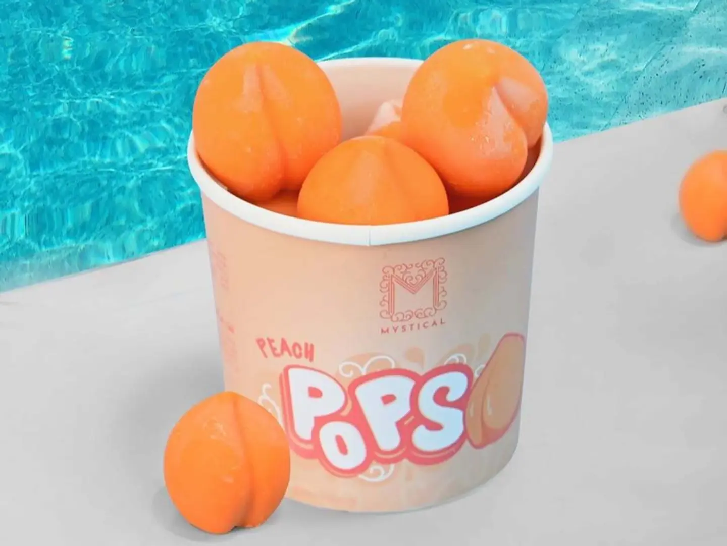 Peach Gelato Pops
