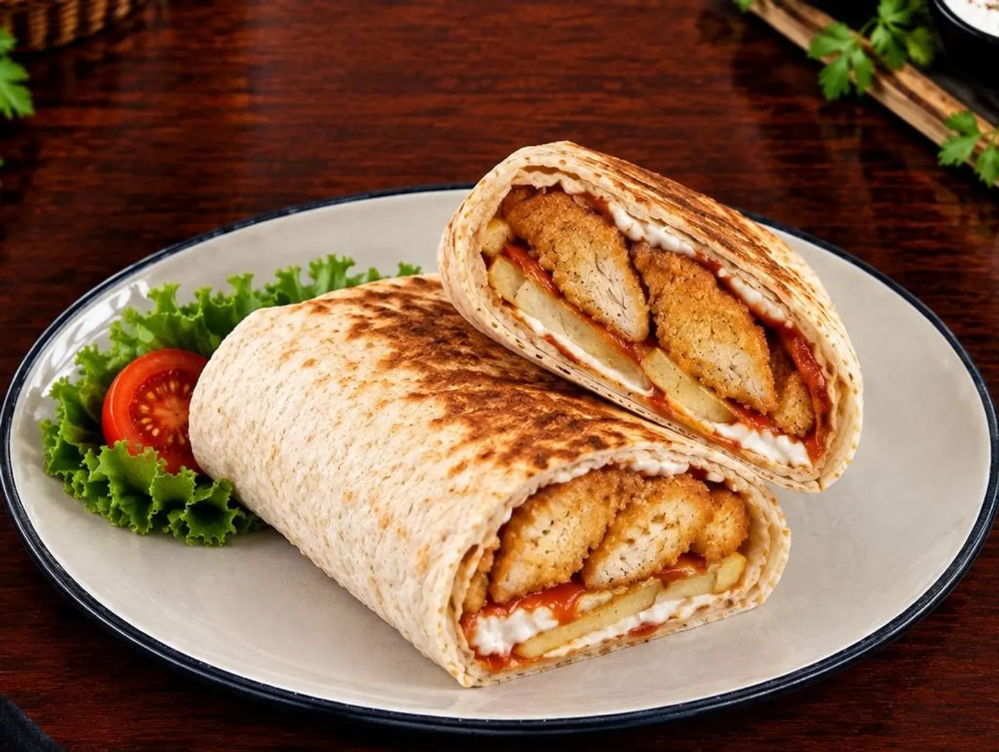 Fish Fillet Cubes Sandwich