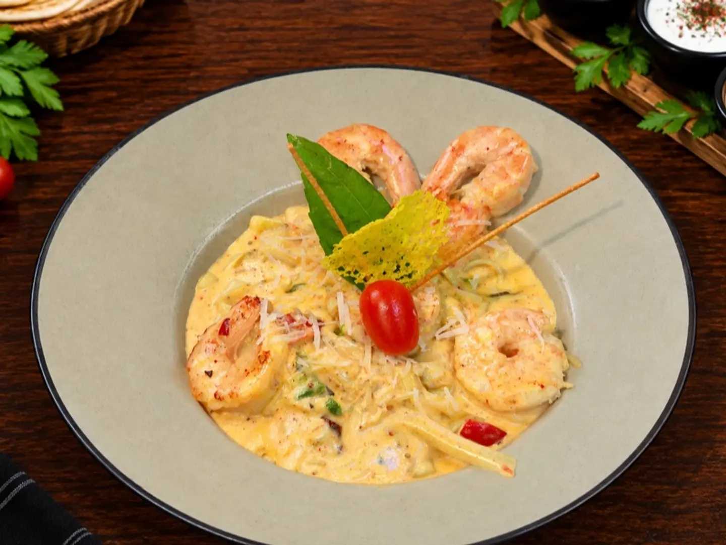 Tall Al Reem Farfalle Pasta With Shrimp