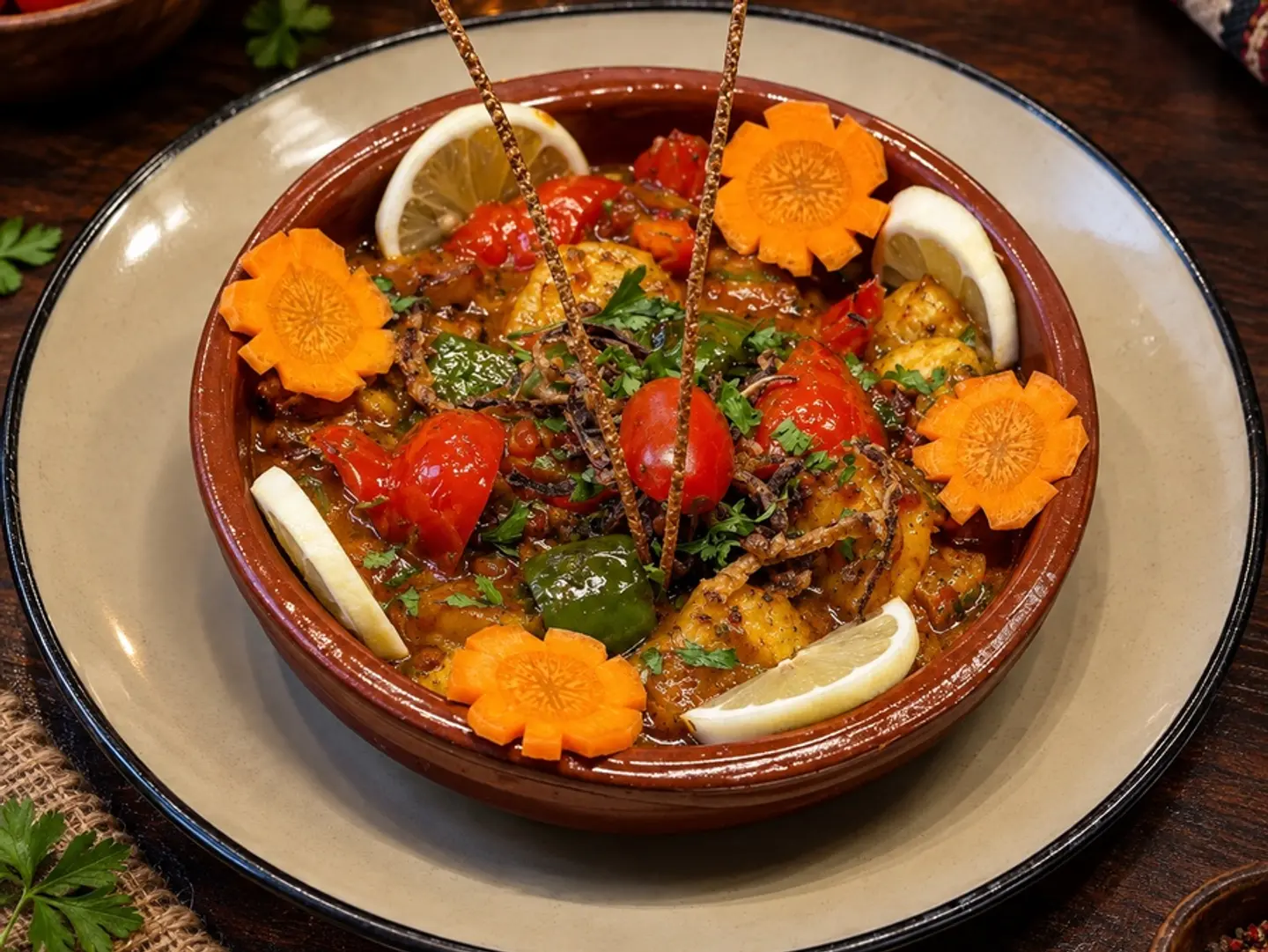 Shrimp And Vegetable Tagine
