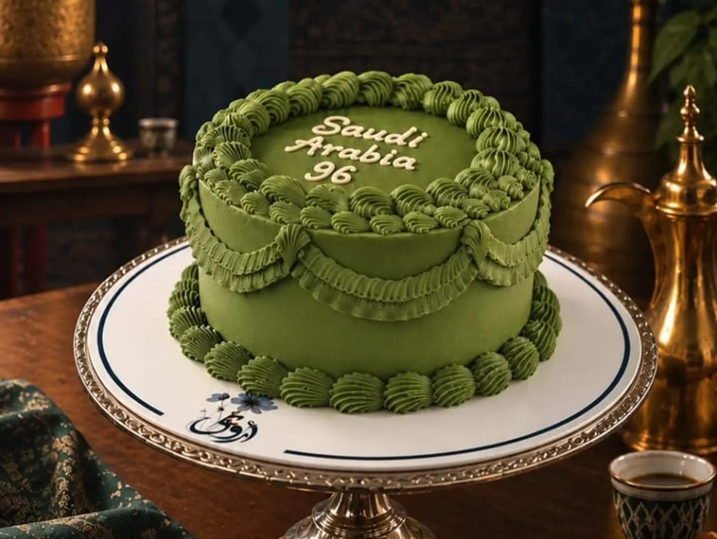 Saudi Arabia 96 Cake