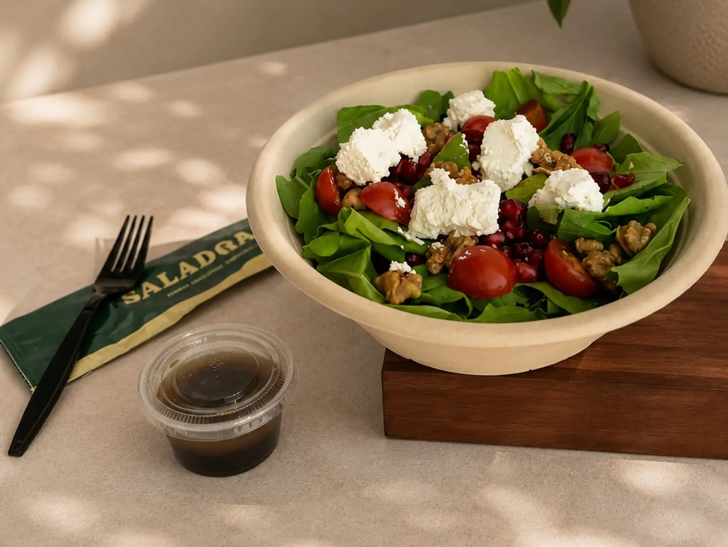 Arugula And Pomegranate.
