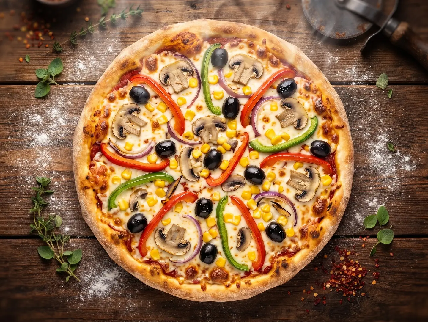 Vegetable Pizza - Small