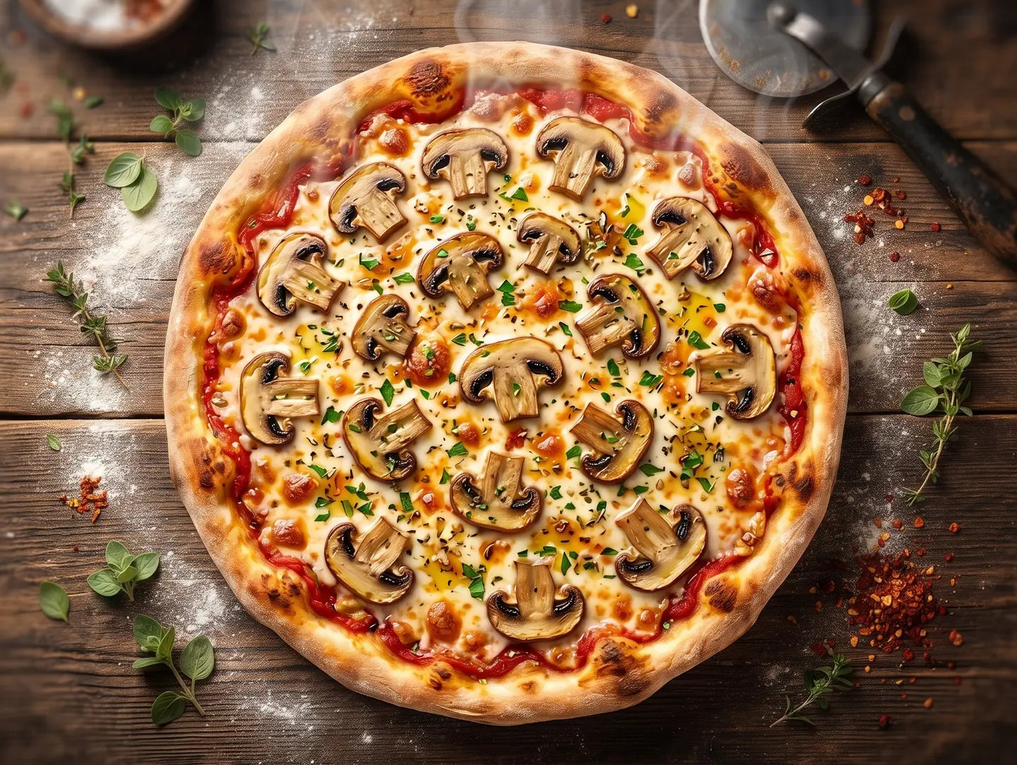 Mushroom Pizza - Small