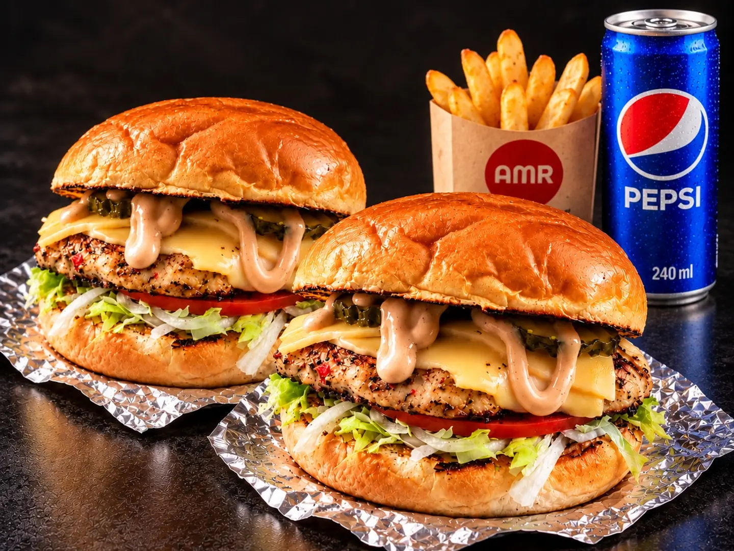 Combo Chicken Burger