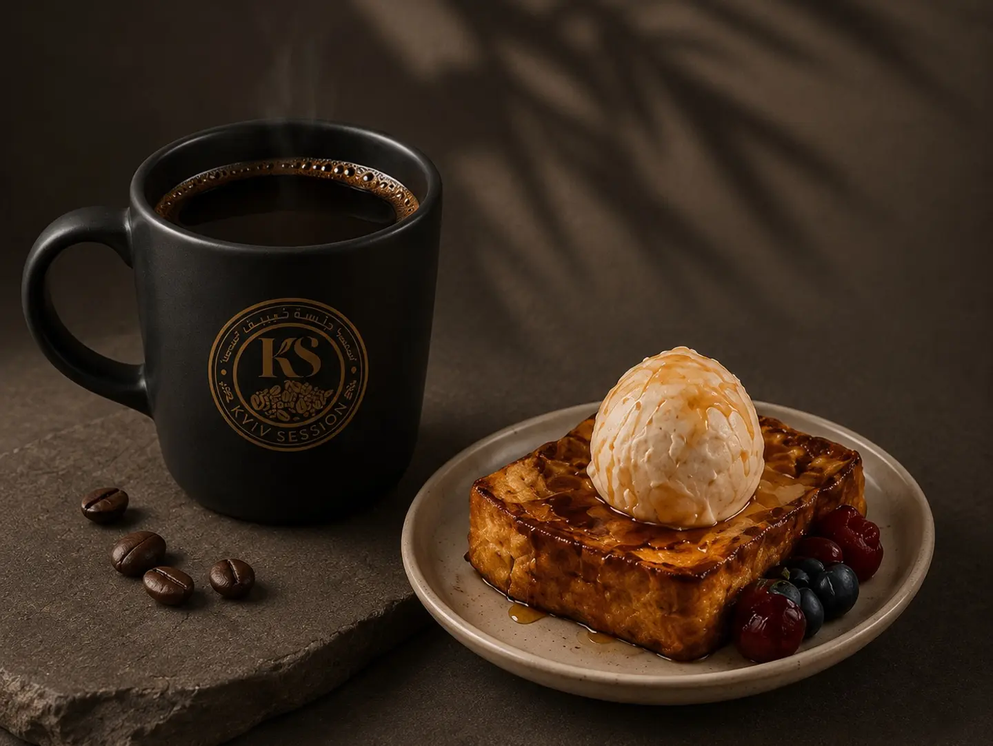Coffe Of The Day With French Toast